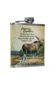 Фляжка Helios Лось 210 мл А01-3