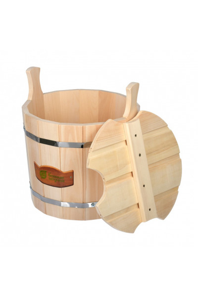 Запарник с крышкой Банные Штучки С легким паром, липа 15 л 31136
