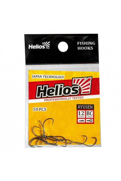 Крючок Helios Ryusen №12 цвет BC (10 шт) HS-RY-12 Крючок Helios Ryusen №12 цвет BC (10 шт) HS-RY-12