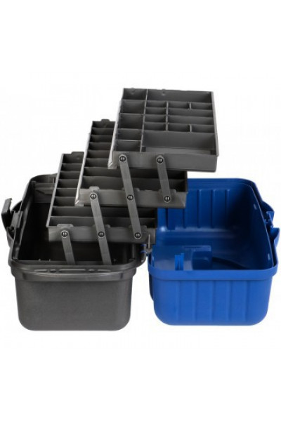 Ящик рыболовный трехполочный Helios синий