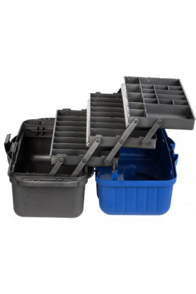 Ящик рыболовный трехполочный Helios синий