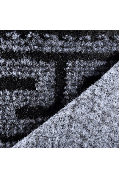 Коврик влаговпитывающий Vortex Siesta без подложки 100х500 см черно-серый 24082 Коврик влаговпитывающий Vortex Siesta без подложки 100х500 см черно-серый 24082