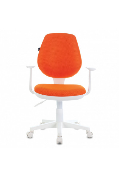 Кресло детское Brabix Fancy MG-201W ткань, оранжевое, 532410 Кресло детское Brabix Fancy MG-201W ткань, оранжевое, 532410