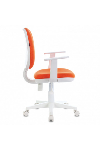 Кресло детское Brabix Fancy MG-201W ткань, оранжевое, 532410 Кресло детское Brabix Fancy MG-201W ткань, оранжевое, 532410