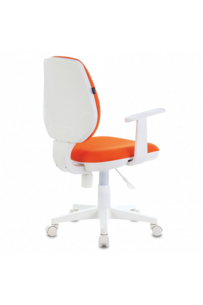 Кресло детское Brabix Fancy MG-201W ткань, оранжевое, 532410 Кресло детское Brabix Fancy MG-201W ткань, оранжевое, 532410