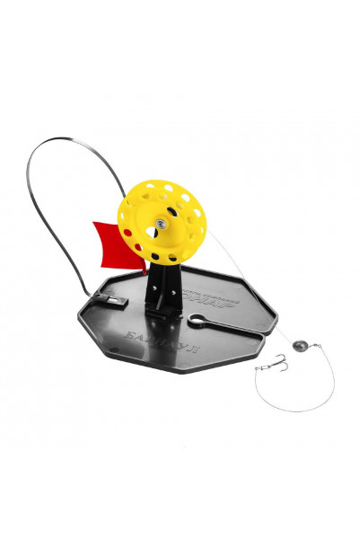 Набор жерлиц оснащенных 10 шт Тонар ЖЗО-04 в сумке, подставка 185, катушка 63 мм