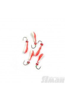 Мормышка литая Яман Мотылек, 0,5 г, Kumho №57, цвет фц. красный с/накопит. (5 шт.) Я-МР1684