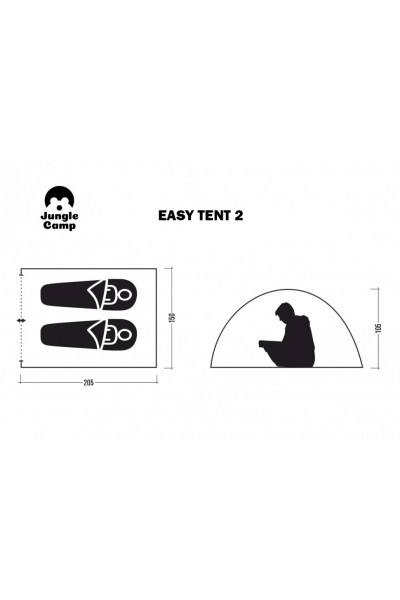Палатка автомат Jungle Camp Easy Tent 2 (70860) Палатка автомат Jungle Camp Easy Tent 2 (70860)