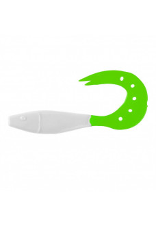 Твистер Helios Kasandra 4"29/10,9см, цвет White & Green 5 шт HS-34-016