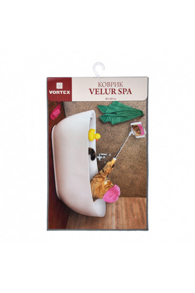 Коврик влаговпитывающий Vortex Velur Spa 40х60 см Инстакот 24280