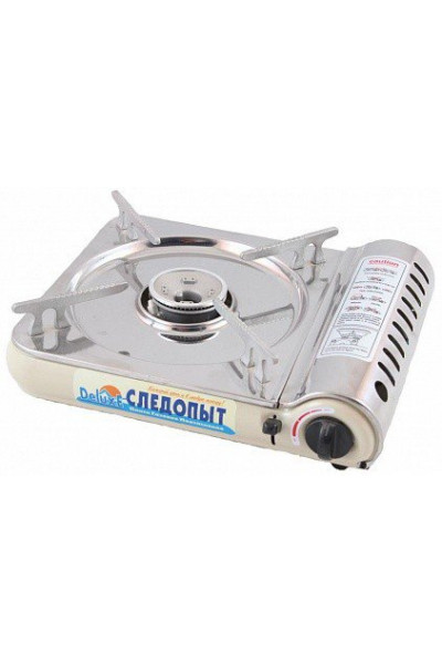 Газовая плитка Следопыт DeluxE PF-GST-N03 с подогревом Газовая плитка Следопыт DeluxE PF-GST-N03 с подогревом