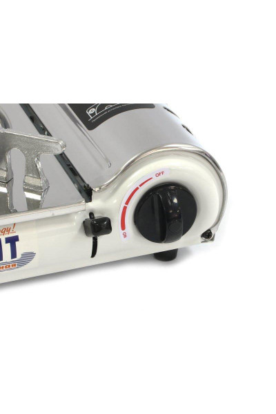 Газовая плитка Следопыт DeluxE PF-GST-N03 с подогревом Газовая плитка Следопыт DeluxE PF-GST-N03 с подогревом