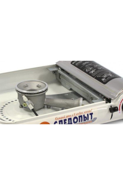 Газовая плитка Следопыт DeluxE PF-GST-N03 с подогревом Газовая плитка Следопыт DeluxE PF-GST-N03 с подогревом