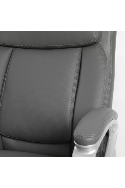 Кресло руководителя Brabix Premium Level EX-527 кожа, серое 531937 Кресло руководителя Brabix Premium Level EX-527 кожа, серое 531937