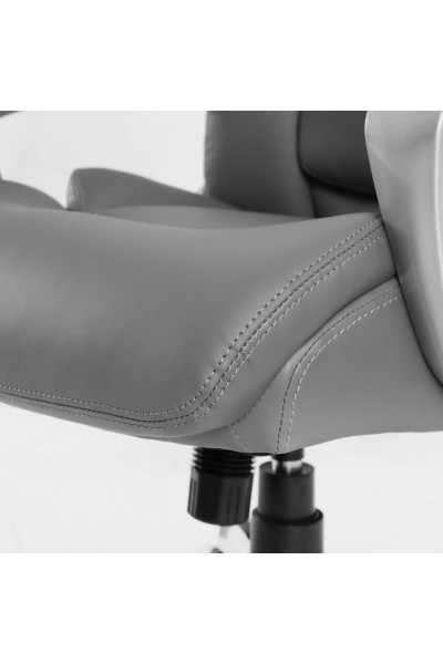 Кресло руководителя Brabix Premium Level EX-527 кожа, серое 531937 Кресло руководителя Brabix Premium Level EX-527 кожа, серое 531937