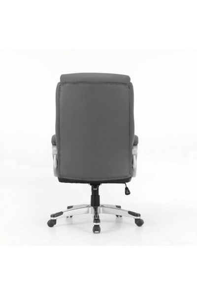 Кресло руководителя Brabix Premium Level EX-527 кожа, серое 531937 Кресло руководителя Brabix Premium Level EX-527 кожа, серое 531937
