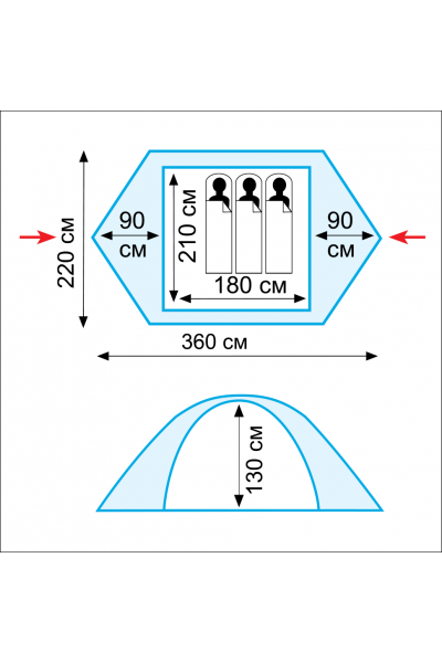 Палатка Tramp Nishe 3 (V2) Палатка Tramp Nishe 3 (V2)