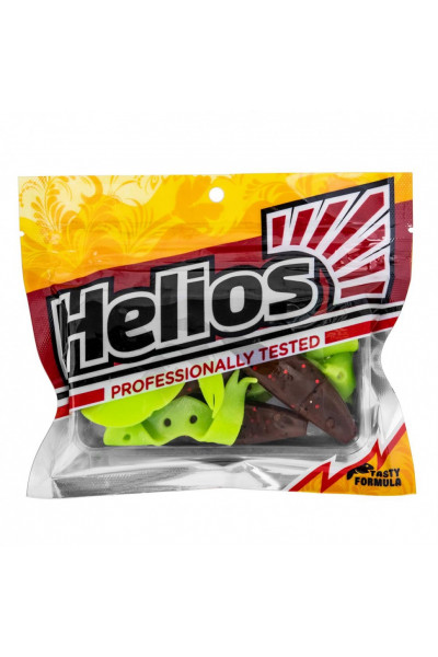 Твистер Helios Kasandra 429/10,9см, цвет Rusty Gold & Lime 5 шт HS-34-017