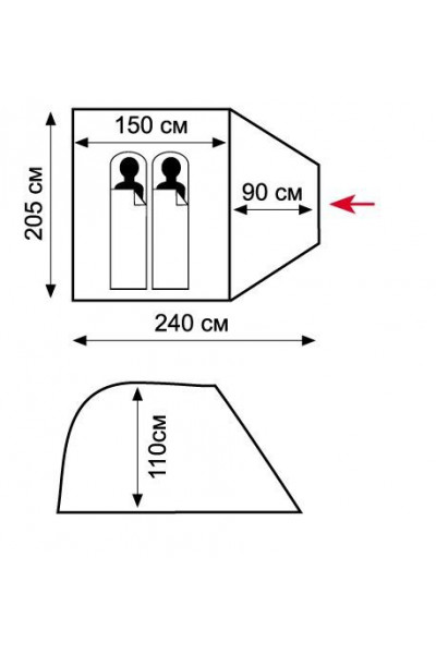 Палатка Tramp Lite Fly 2 Палатка Tramp Lite Fly 2