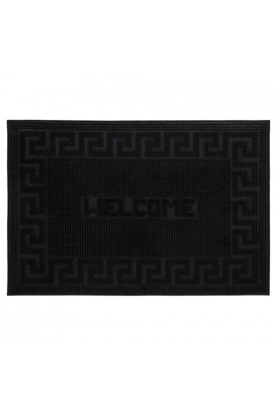 Коврик резиновый придверный Vortex Welcome 40х60 см черный 22464 Коврик резиновый придверный Vortex Welcome 40х60 см черный 22464