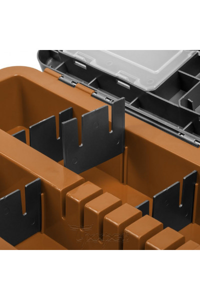 Ящик рыболовный зимний Helios двухсекционный 19л серый/золото (HS-IB-19-GGo) Ящик рыболовный зимний Helios двухсекционный 19л серый/золото (HS-IB-19-GGo)