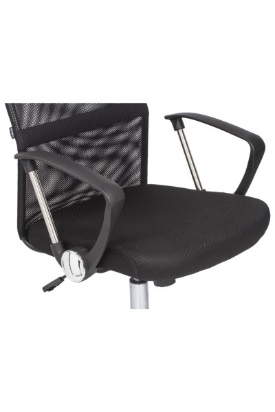 Кресло офисное Brabix Flash MG-302 сетка, черное 530867 Кресло офисное Brabix Flash MG-302 сетка, черное 530867
