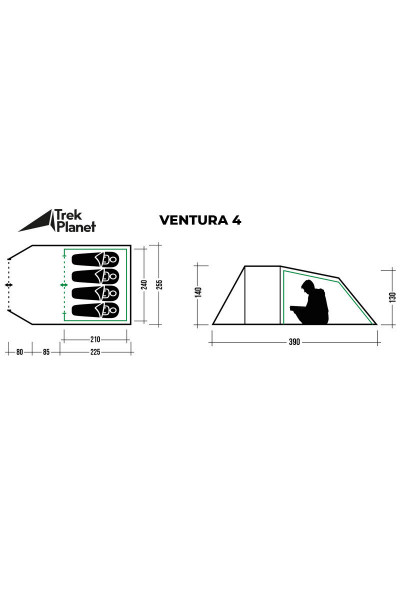 Палатка Trek Planet Ventura 4 (70215) Палатка Trek Planet Ventura 4 (70215)