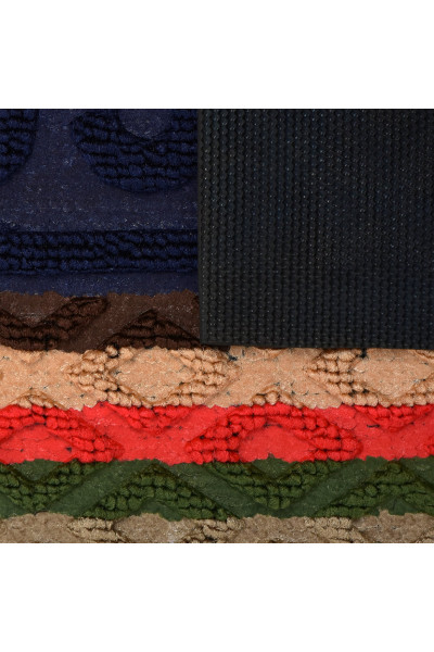 Коврик придверный Vortex Comfort Welcome полукруг 40х60 см синий 22385 Коврик придверный Vortex Comfort Welcome полукруг 40х60 см синий 22385