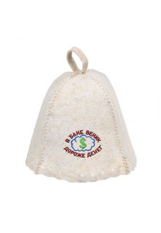 Шапка для бани Hot Pot В бане веник дороже денег (войлок) 41168