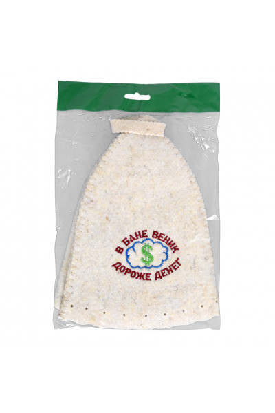 Шапка для бани Hot Pot В бане веник дороже денег (войлок) 41168 Шапка для бани Hot Pot В бане веник дороже денег (войлок) 41168