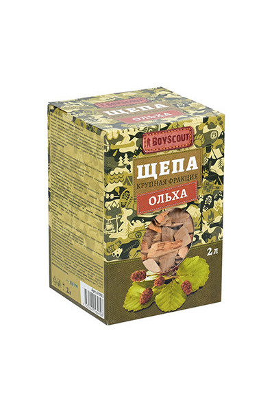 Щепа крупная для копчения Boyscout Ольха 2 л 61923