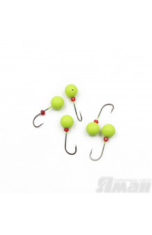 Мормышка литая Яман Дробинка, 3,0 г, Kumho №70, цвет фц. желтый (5 шт.) Я-МРЛ269