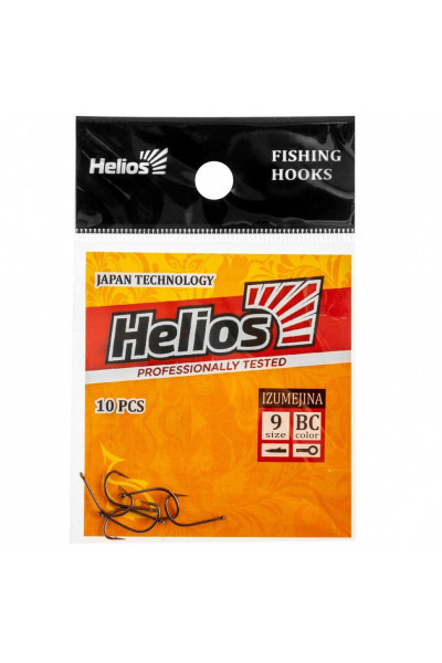 Крючок Helios Izumejina с кольцом №9 цвет BC (10 шт) HS-IZ-9