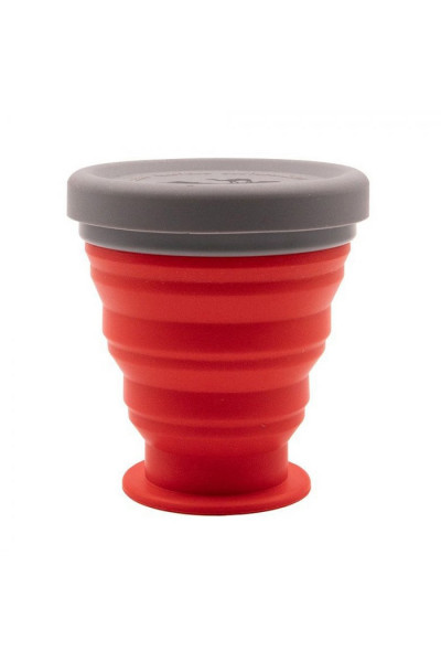 Стакан складной силиконовый Tramp 200 мл терракот TRC-126