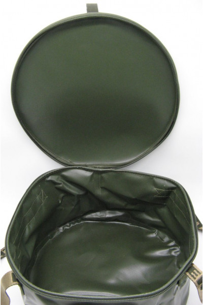 Ведро складное Митек с крышкой диаметр 40см Н-20см. Ведро складное Митек с крышкой диаметр 40см Н-20см.