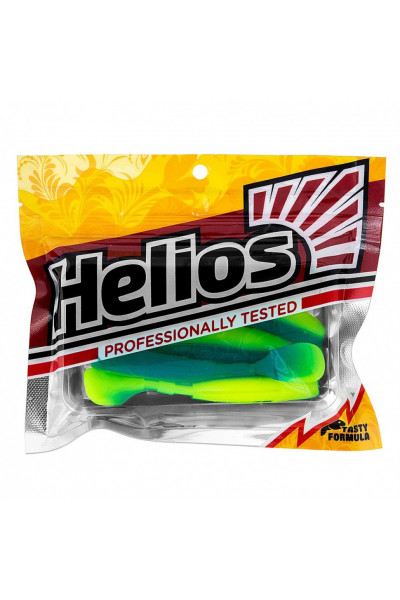 Виброхвост Helios Chubby 3,55/9 см, цвет Blue Lime 5 шт HS-4-040 Виброхвост Helios Chubby 3,55/9 см, цвет Blue Lime 5 шт HS-4-040