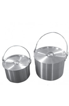 Набор алюминиевых походных котелков с крышкой Tramp 4,8л+9л TRC-085