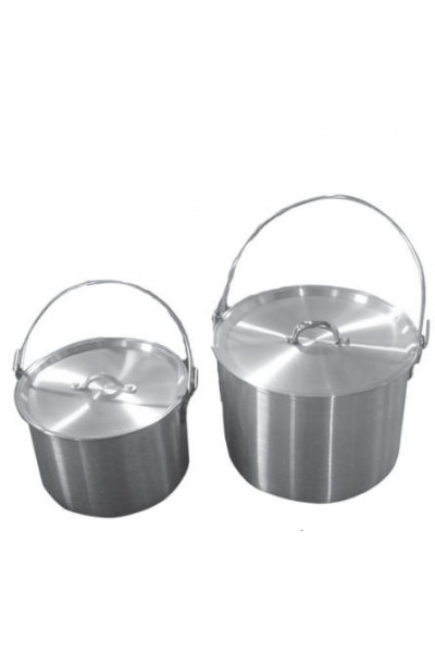 Набор алюминиевых походных котелков с крышкой Tramp 4,8л+9л TRC-085