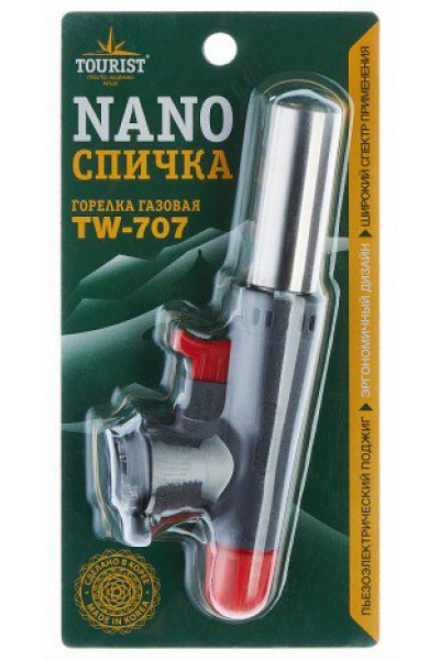 Резак газовый Tourist Nano TW-707 с пьезоподжигом