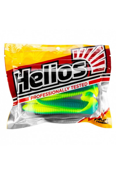 Виброхвост Helios Catcher 3,55/9 см, цвет Blue Lime 5 шт HS-2-040 Виброхвост Helios Catcher 3,55/9 см, цвет Blue Lime 5 шт HS-2-040