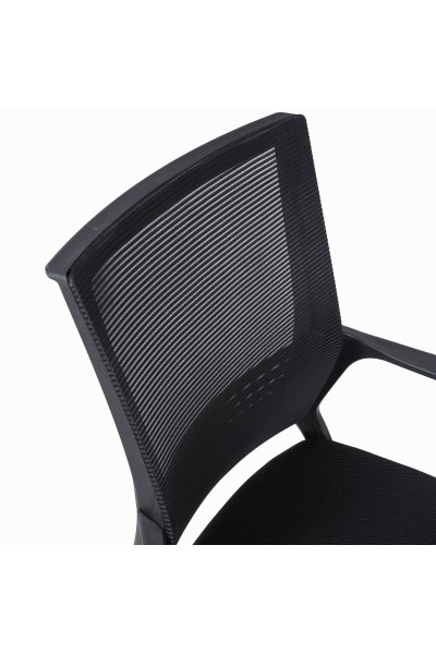 Кресло офисное Brabix Balance MG-320 сетка/ткань, черное 531831 Кресло офисное Brabix Balance MG-320 сетка/ткань, черное 531831