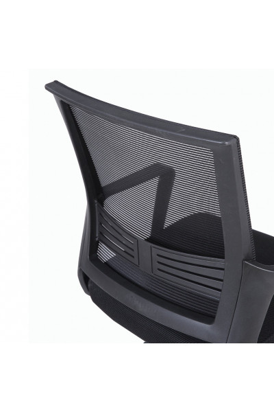 Кресло офисное Brabix Balance MG-320 сетка/ткань, черное 531831 Кресло офисное Brabix Balance MG-320 сетка/ткань, черное 531831