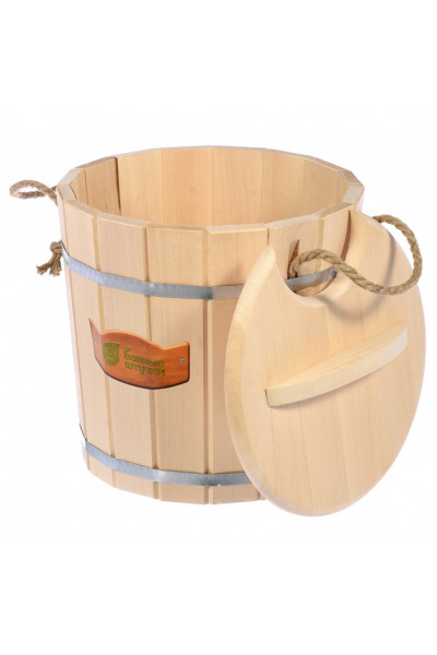 Запарник с крышкой Банные Штучки липа 15 л 3592 Запарник с крышкой Банные Штучки липа 15 л 3592
