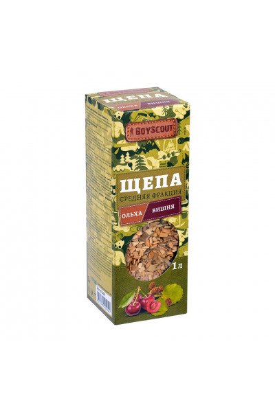 Щепа для копчения Boyscout Ольха + Вишня 1 л 61528