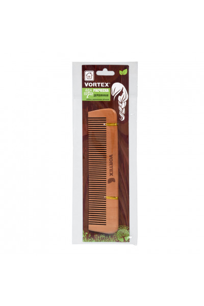 Расческа деревянная Vortex Гребень 17,5 см 51022 Расческа деревянная Vortex Гребень 17,5 см 51022