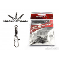 Вертлюг двойной с застежкой Namazu , цв. BN, р. 10, до 8 кг 10 шт N-FT-HSD10