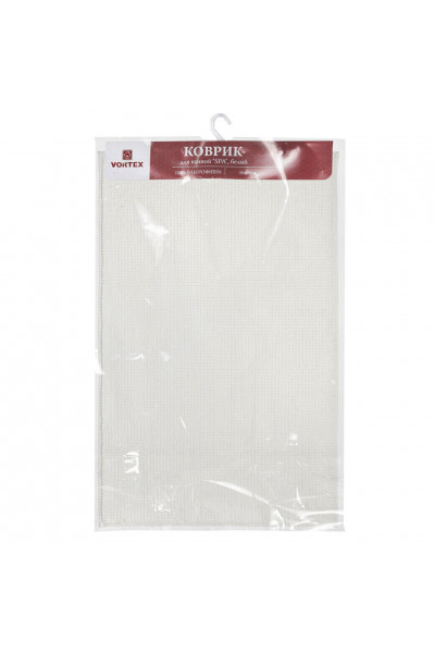 Коврик для ванной Vortex Spa 58х90 см белый 24131 Коврик для ванной Vortex Spa 58х90 см белый 24131