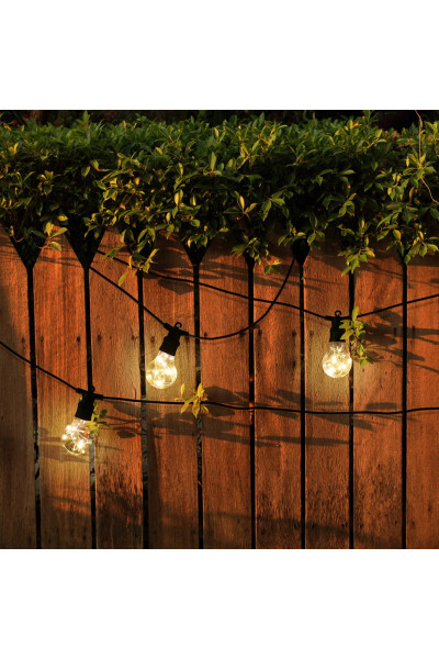 Уличная светодиодная гирлянда (теплый свет) Vegas Ретро лампы 25 LED 5 м 4,5V 55142