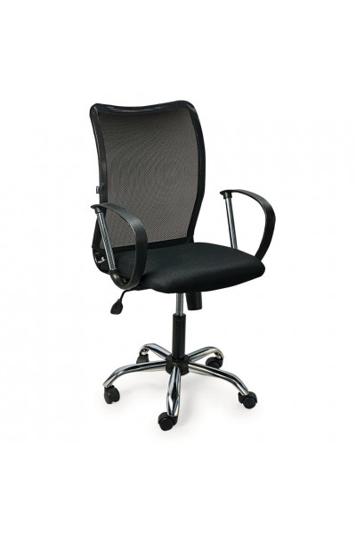 Кресло офисное Brabix Spring MG-308 сетка/ткань, черное TW 531403 Кресло офисное Brabix Spring MG-308 сетка/ткань, черное TW 531403