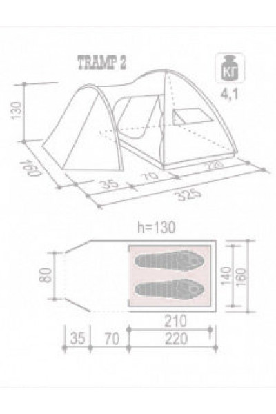 Палатка Indiana Tramp 2 Палатка Indiana Tramp 2